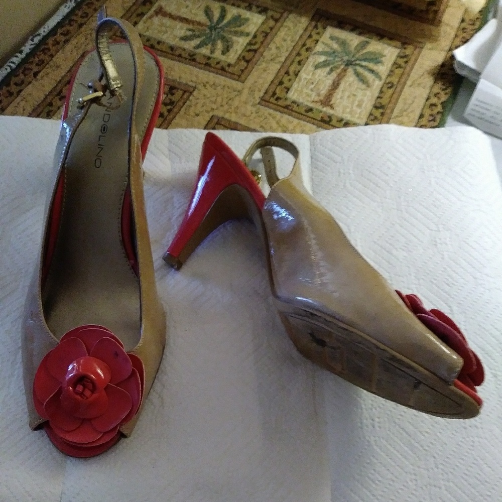 Tan high heel